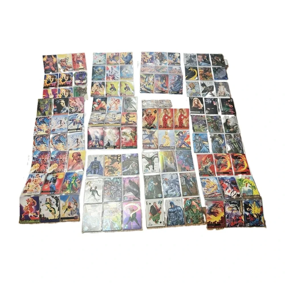 Marvel + DC Card Collection Lot Marvel Masterpieces, X-Men, Batman,